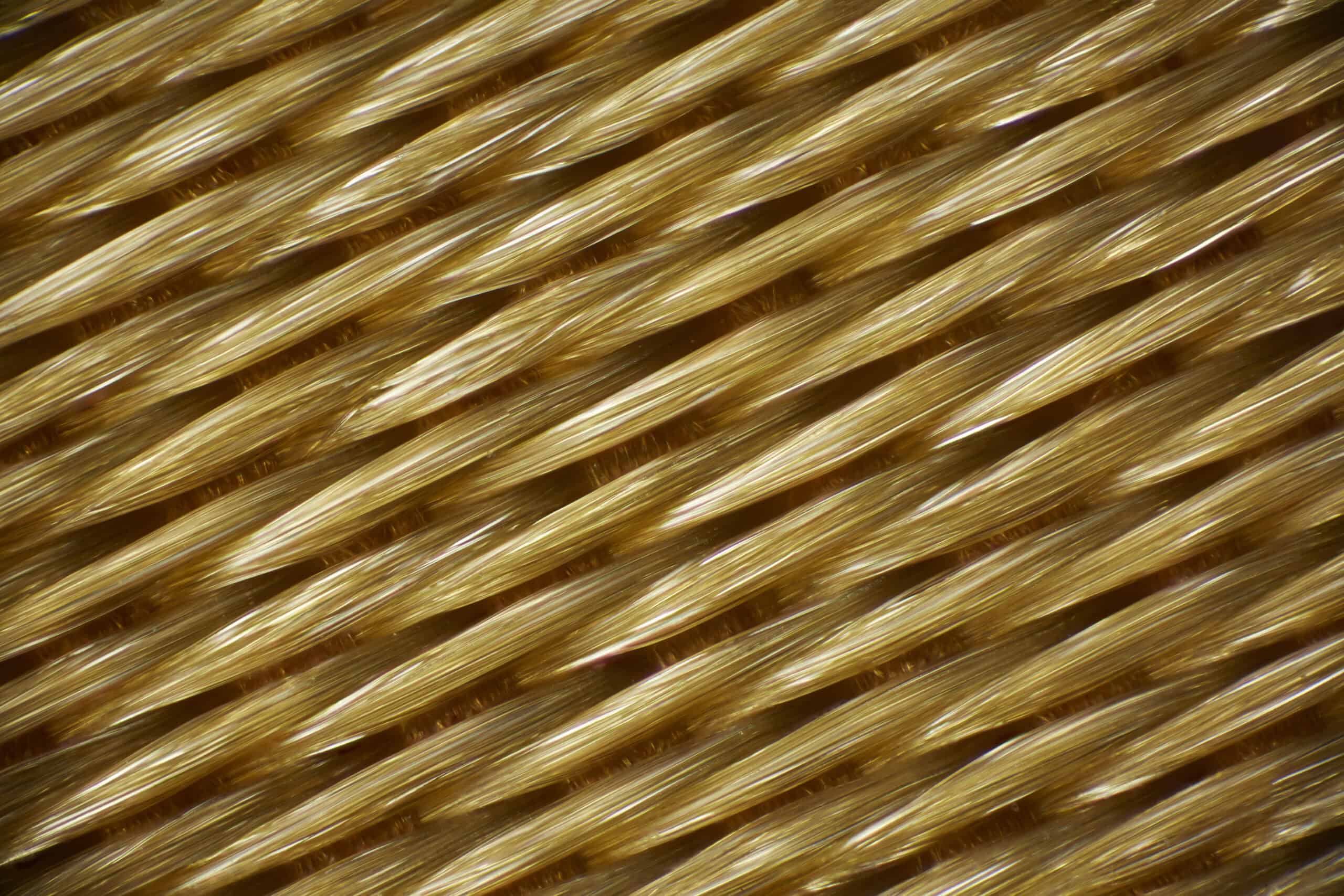 Macro image of a gold silk taken by still life photographer Jonathan Knowles